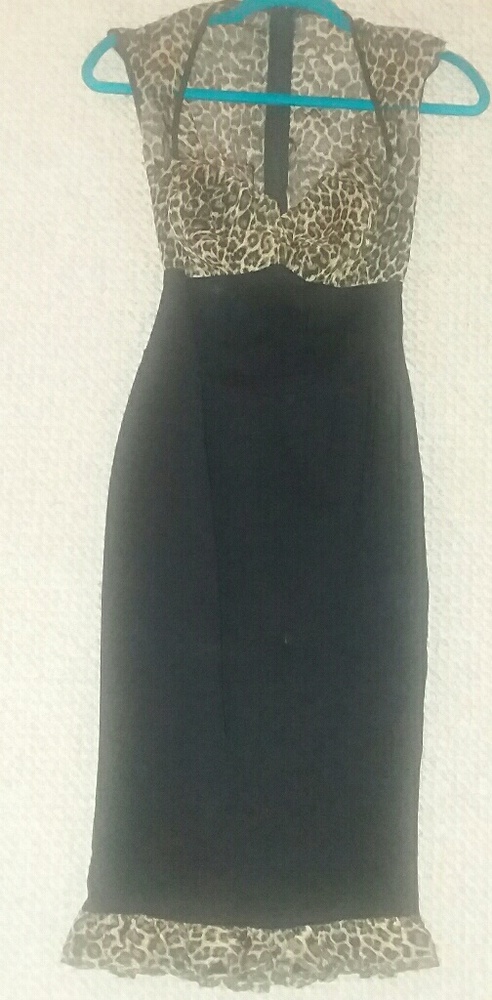 Micheline dress pinup girl clothing leopard print